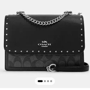 COACH Klare Crossbody Bag In Signature Black!